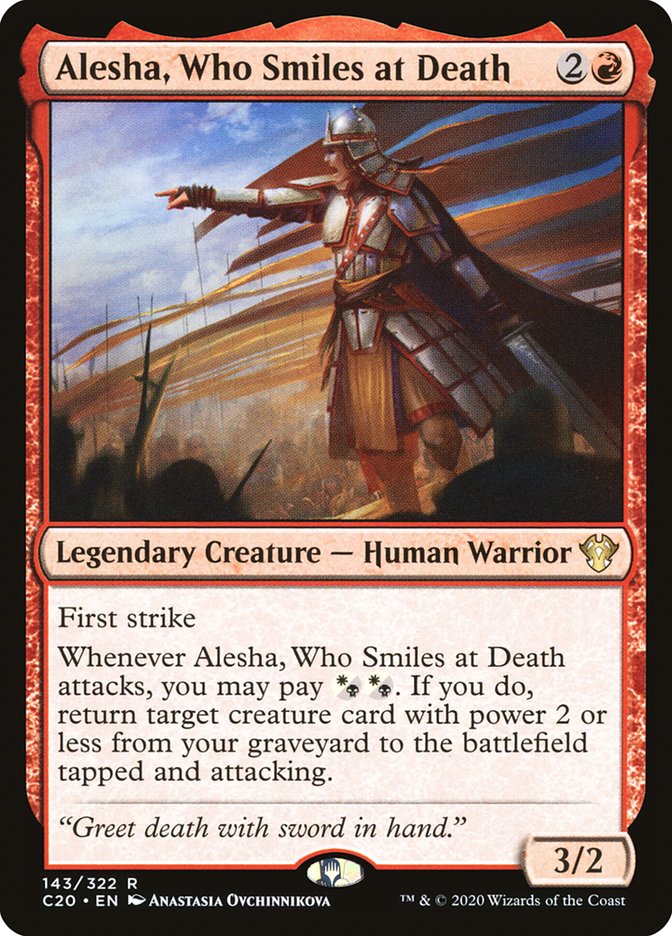 Alesha, Who Smiles at Death [Commander 2020] | D20 Games