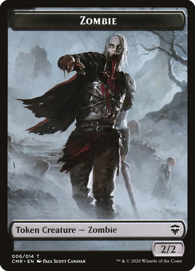 Elf Warrior // Zombie Token [Commander Legends Tokens] | D20 Games