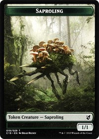 Saproling // Morph Double-sided Token [Commander 2019 Tokens] | D20 Games