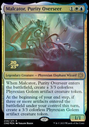 Malcator, Purity Overseer [Phyrexia: All Will Be One Prerelease Promos] | D20 Games