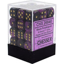 Gemini 4: 12mm D6 Black Purple/Gold (36)
