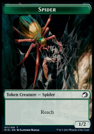 Spider Token [Innistrad: Midnight Hunt Tokens] | D20 Games