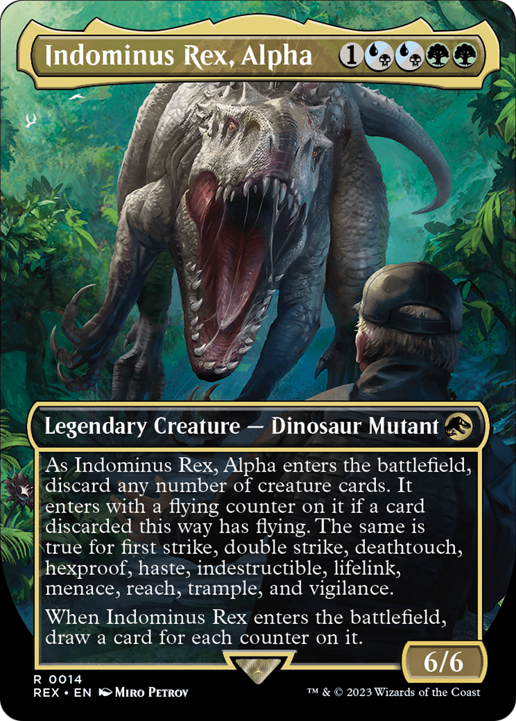 Indominus Rex, Alpha (Borderless) [Jurassic World Collection] | D20 Games