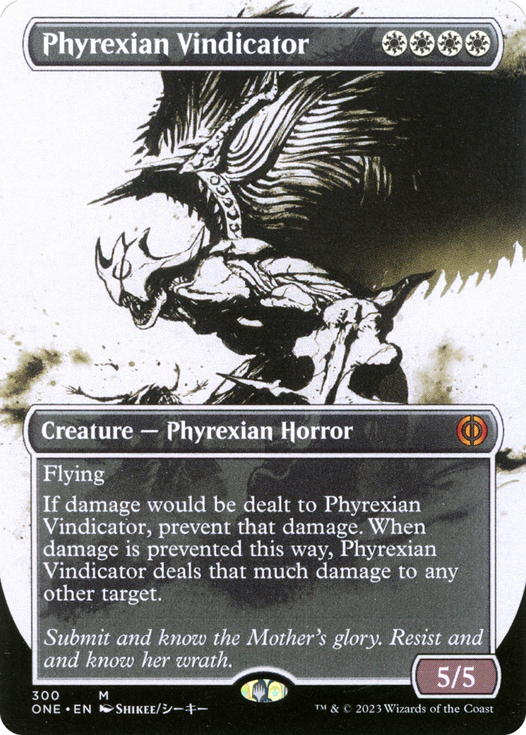 Phyrexian Vindicator (Borderless Ichor) [Phyrexia: All Will Be One] | D20 Games