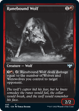 Runebound Wolf [Innistrad: Double Feature] | D20 Games