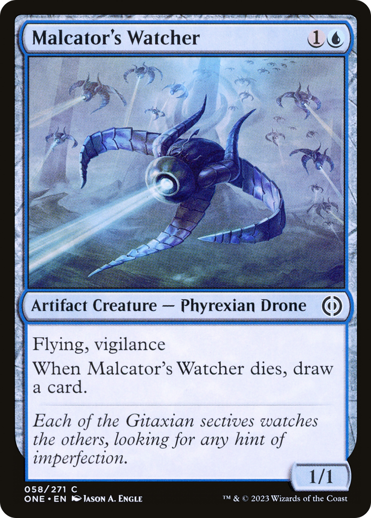 Malcator's Watcher [Phyrexia: All Will Be One] | D20 Games