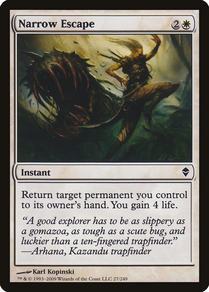 Narrow Escape [Zendikar] | D20 Games