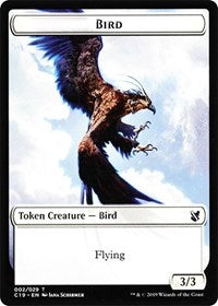 Bird (002) // Sculpture Double-sided Token [Commander 2019 Tokens] | D20 Games