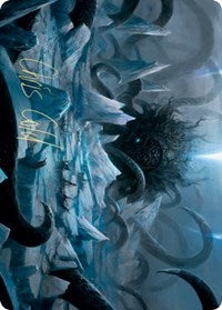 Icebreaker Kraken Art Card (Gold-Stamped Signature) [Kaldheim: Art Series] | D20 Games