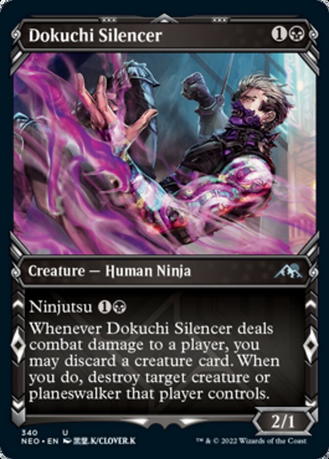 Dokuchi Silencer (Showcase Ninja) [Kamigawa: Neon Dynasty] | D20 Games