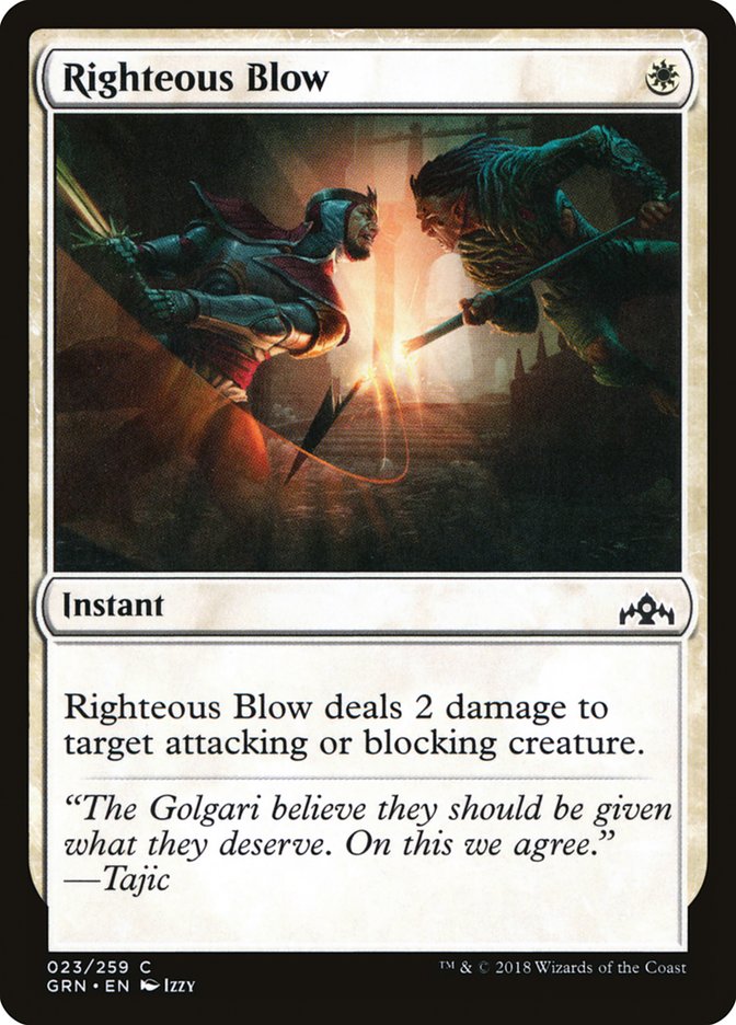 Righteous Blow [Guilds of Ravnica] | D20 Games