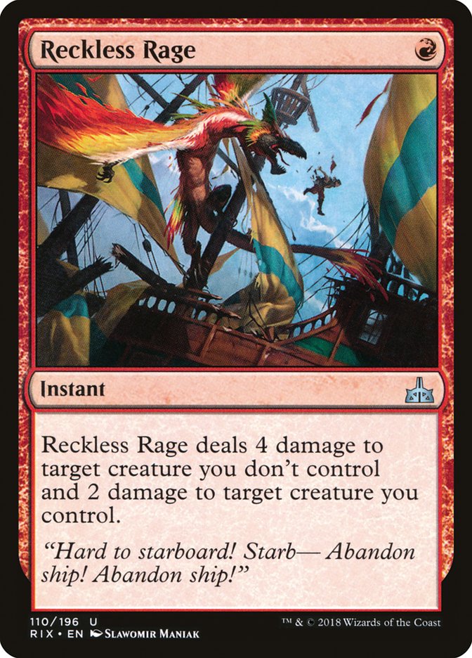 Reckless Rage [Rivals of Ixalan] | D20 Games