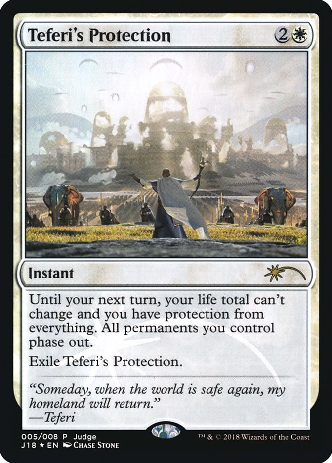 Teferi's Protection [Judge Gift Cards 2018] | D20 Games
