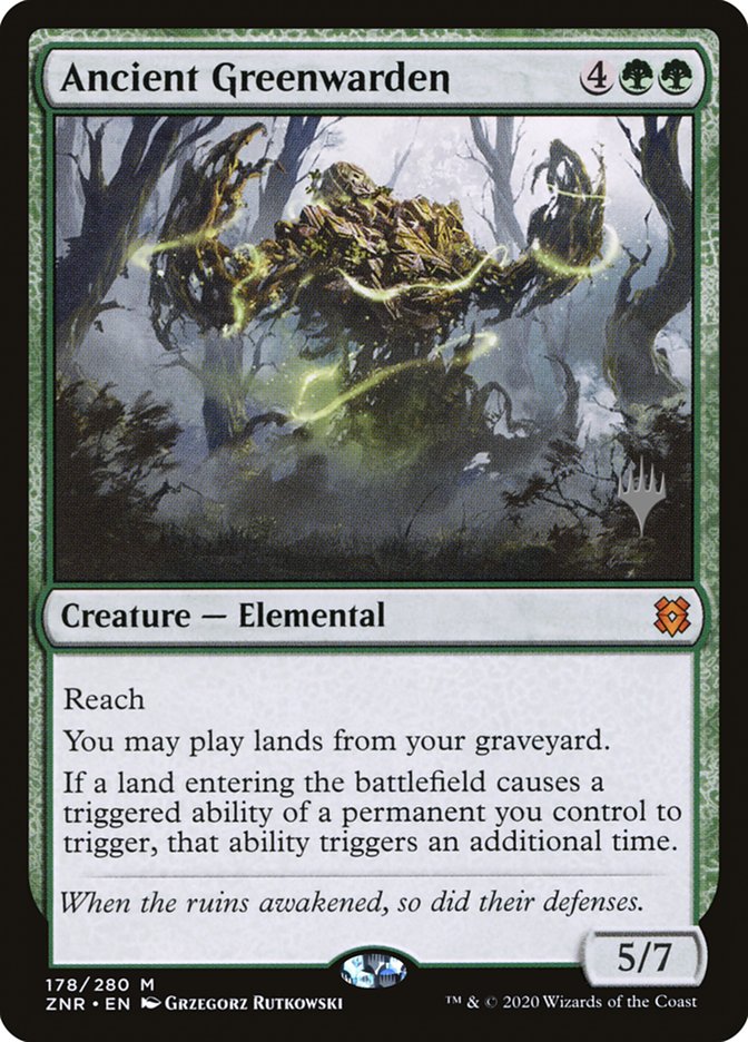 Ancient Greenwarden (Promo Pack) [Zendikar Rising Promos] | D20 Games