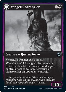 Vengeful Strangler // Strangling Grasp [Innistrad: Double Feature] | D20 Games