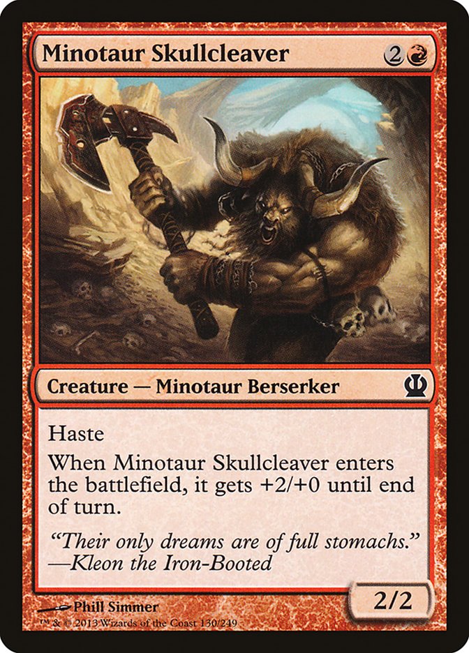 Minotaur Skullcleaver [Theros] | D20 Games