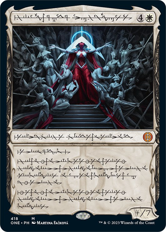 Elesh Norn, Mother of Machines (Phyrexian Step-and-Compleat Foil) [Phyrexia: All Will Be One] | D20 Games