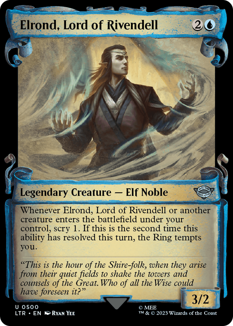 Elrond, Lord of Rivendell [The Lord of the Rings: Tales of Middle-Earth Showcase Scrolls] | D20 Games