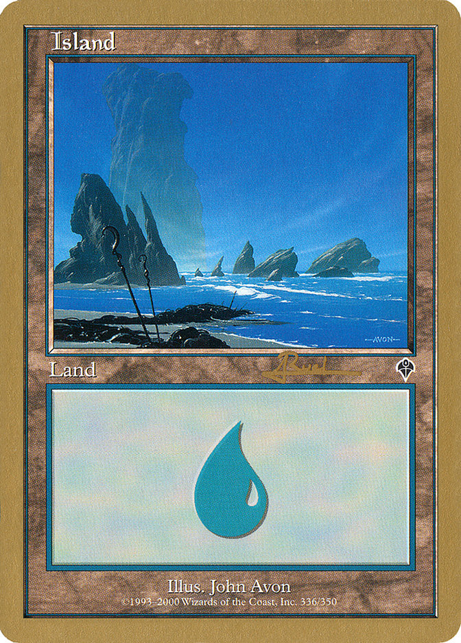 Island (ar336) (Antoine Ruel) [World Championship Decks 2001] | D20 Games