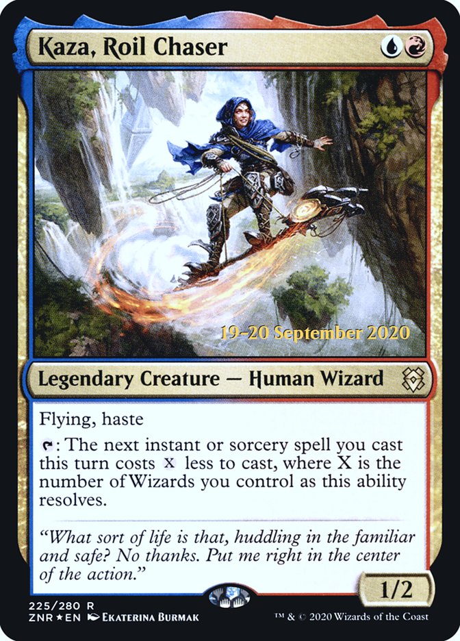 Kaza, Roil Chaser [Zendikar Rising Prerelease Promos] | D20 Games