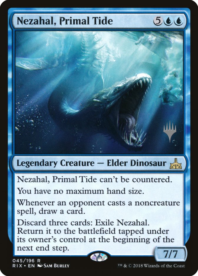 Nezahal, Primal Tide (Promo Pack) [Rivals of Ixalan Promos] | D20 Games