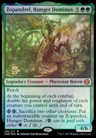 Zopandrel, Hunger Dominus [Phyrexia: All Will Be One Prerelease Promos] | D20 Games