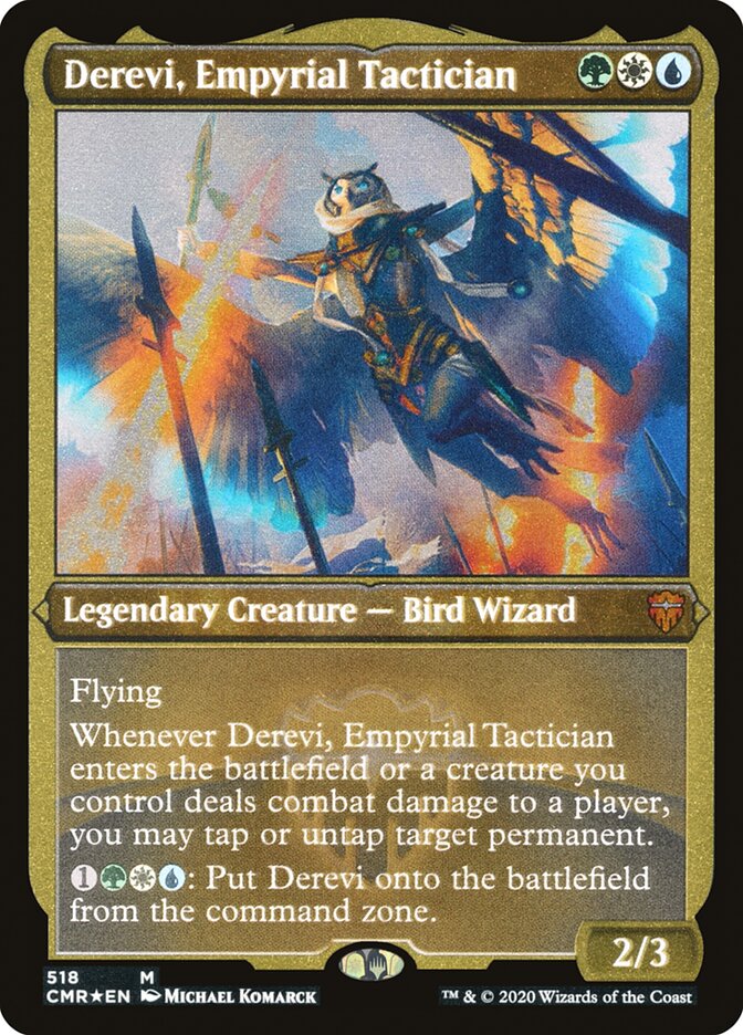 Derevi, Empyrial Tactician (Etched) [Commander Legends] | D20 Games