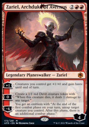 Zariel, Archduke of Avernus (Promo Pack) [Dungeons & Dragons: Adventures in the Forgotten Realms Promos] | D20 Games
