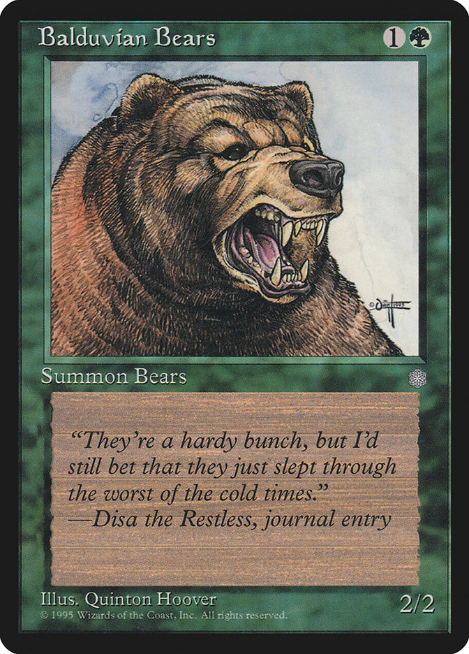 Balduvian Bears [Ice Age] | D20 Games