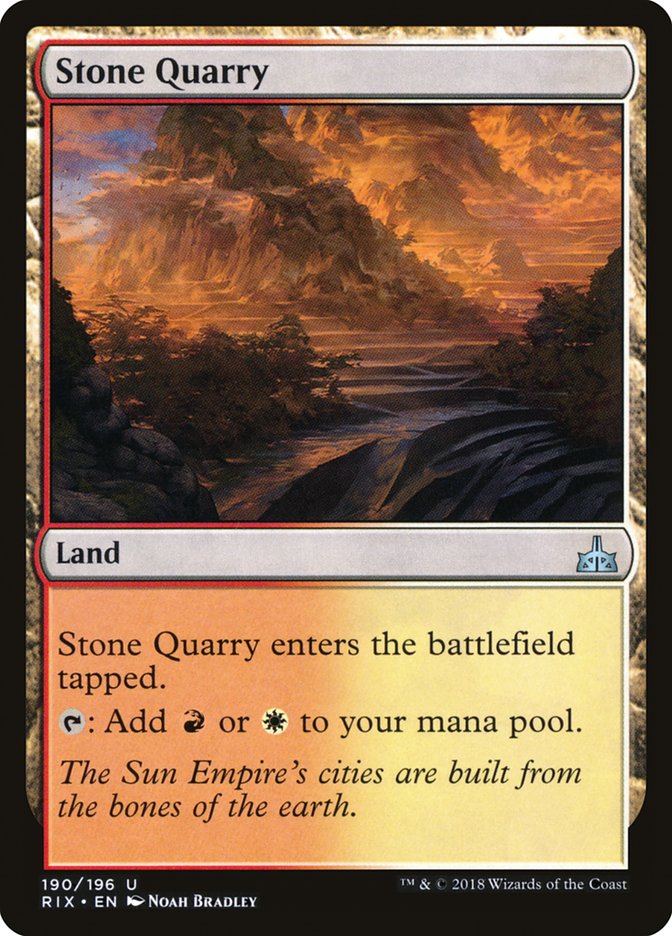 Stone Quarry [Rivals of Ixalan] | D20 Games