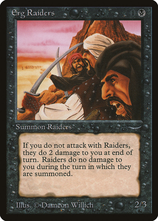 Erg Raiders (Dark Mana Cost) [Arabian Nights] | D20 Games