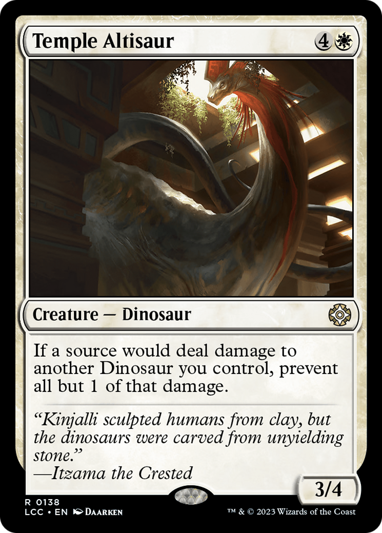 Temple Altisaur [The Lost Caverns of Ixalan Commander] | D20 Games