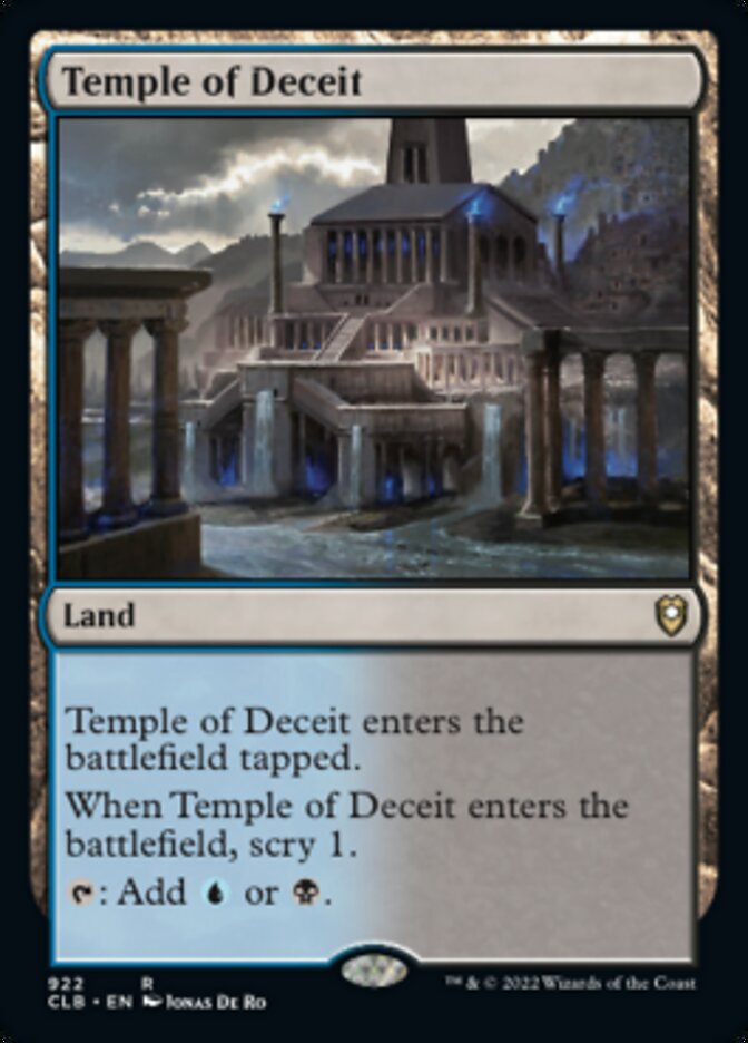 Temple of Deceit [Commander Legends: Battle for Baldur's Gate] | D20 Games