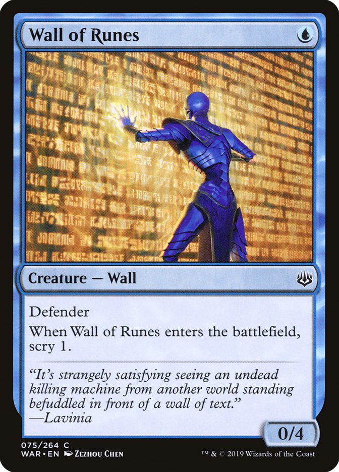 Wall of Runes [War of the Spark] | D20 Games