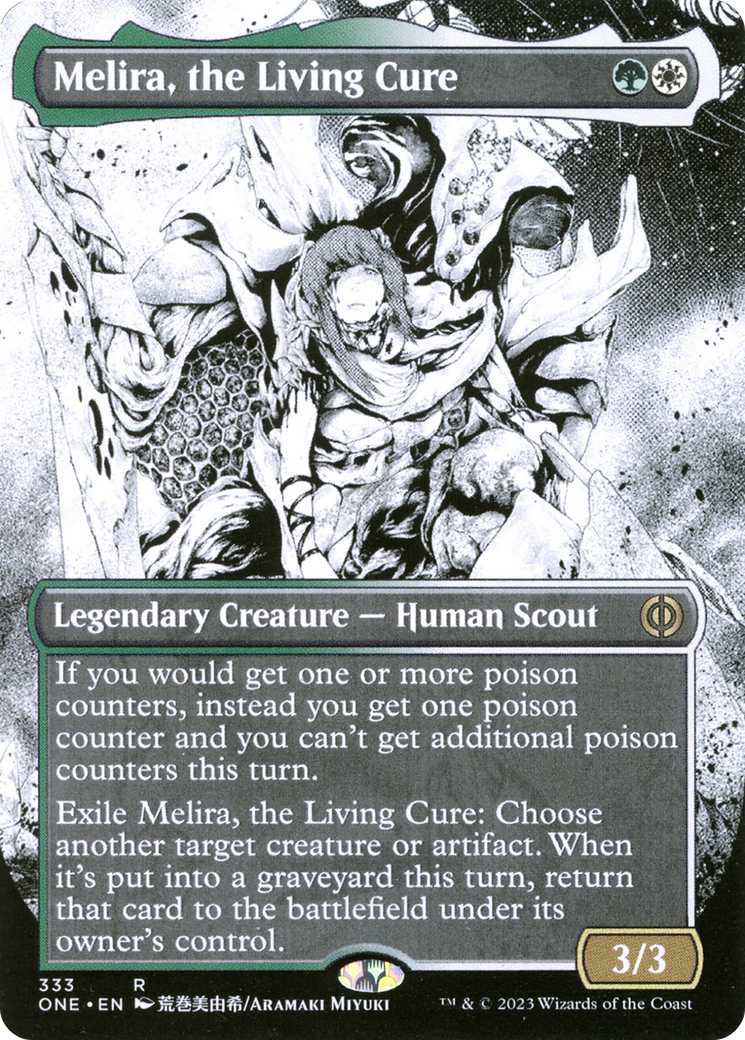 Melira, the Living Cure (Borderless Manga) [Phyrexia: All Will Be One] | D20 Games