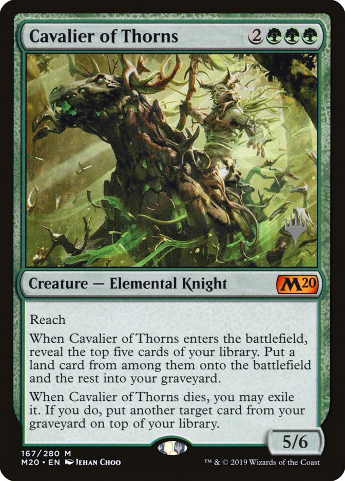 Cavalier of Thorns (Promo Pack) [Core Set 2020 Promos] | D20 Games