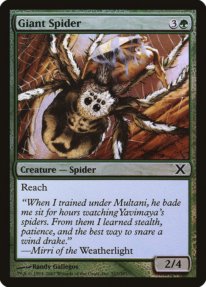 Giant Spider (Premium Foil) [Tenth Edition] | D20 Games