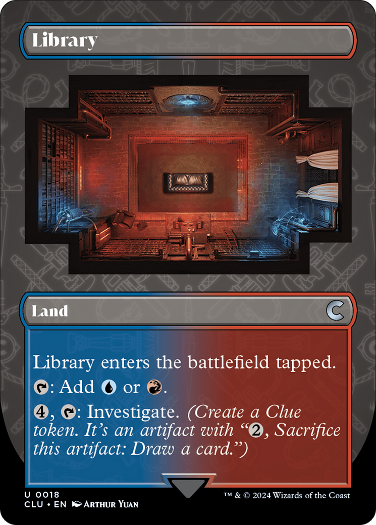 Library (Borderless) [Ravnica: Clue Edition] | D20 Games