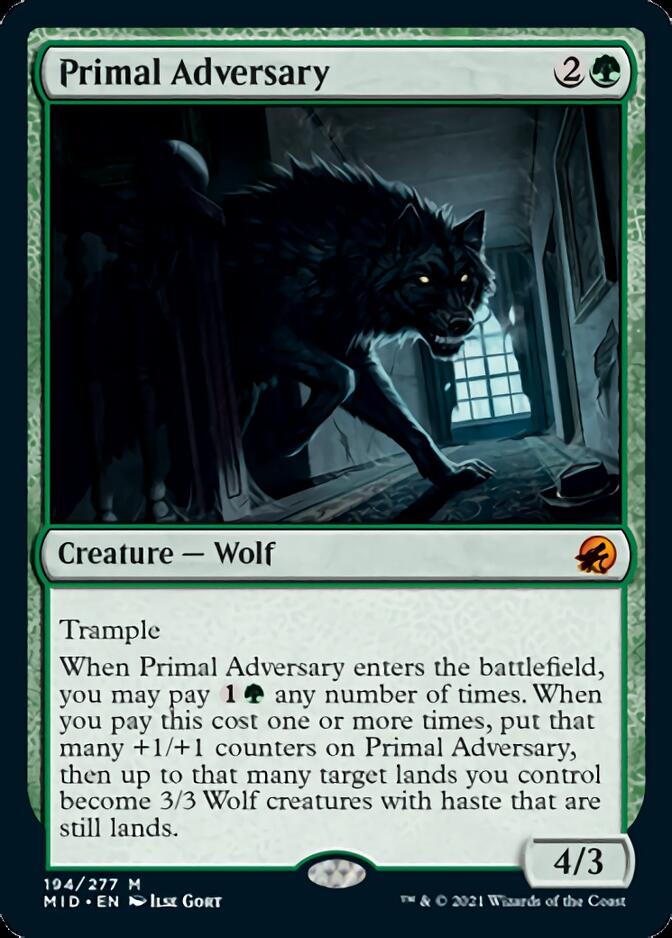 Primal Adversary [Innistrad: Midnight Hunt] | D20 Games