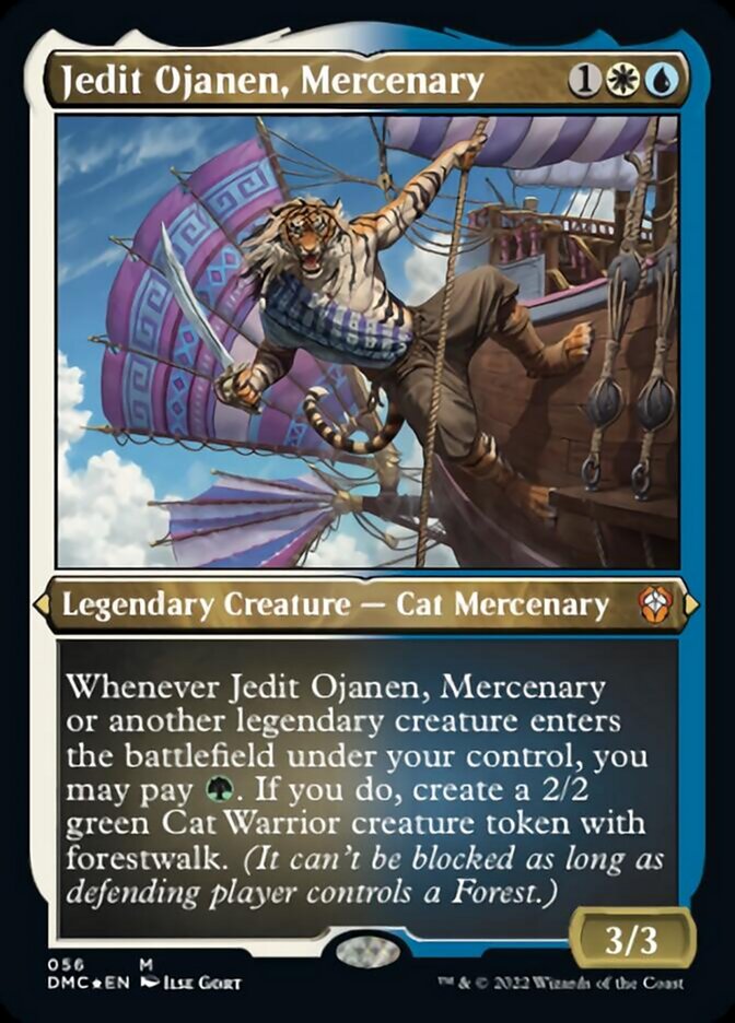 Jedit Ojanen, Mercenary (Foil Etched) [Dominaria United Commander] | D20 Games