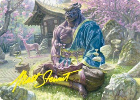 Kosei, Penitent Warlord Art Card (Gold-Stamped Signature) [Kamigawa: Neon Dynasty Art Series] | D20 Games