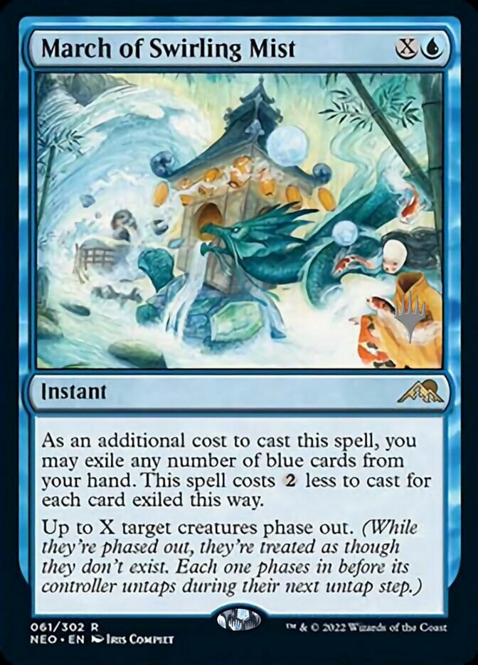 March of Swirling Mist (Promo Pack) [Kamigawa: Neon Dynasty Promos] | D20 Games