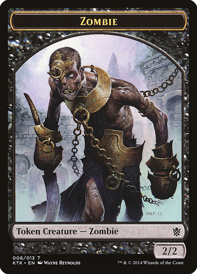 Zombie [Khans of Tarkir Tokens] | D20 Games