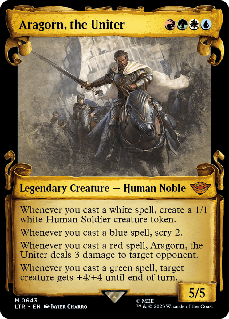 Aragorn, the Uniter [The Lord of the Rings: Tales of Middle-Earth Showcase Scrolls] | D20 Games