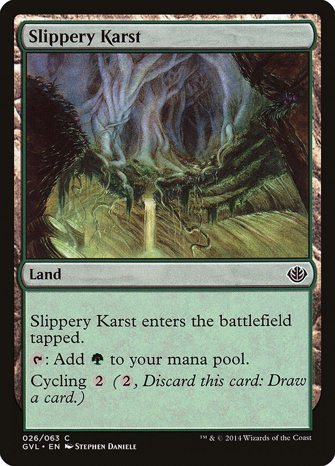 Slippery Karst (Garruk vs. Liliana) [Duel Decks Anthology] | D20 Games