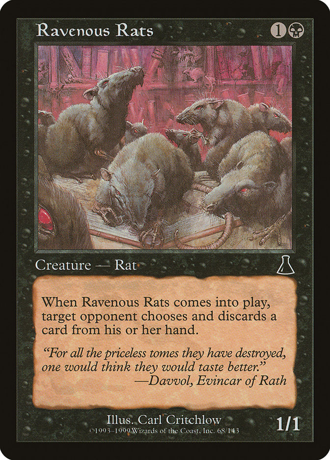 Ravenous Rats [Urza's Destiny] | D20 Games