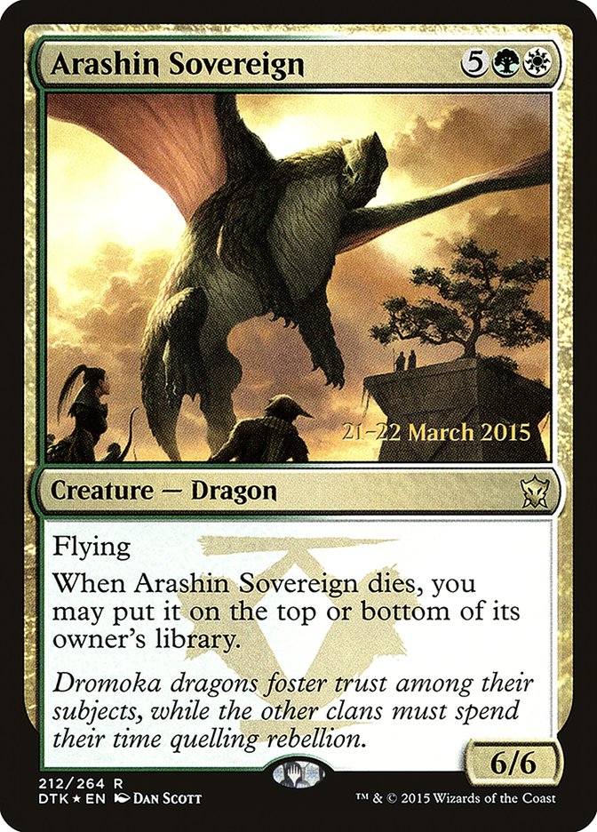 Arashin Sovereign  [Dragons of Tarkir Prerelease Promos] | D20 Games