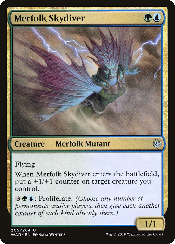 Merfolk Skydiver [War of the Spark] | D20 Games