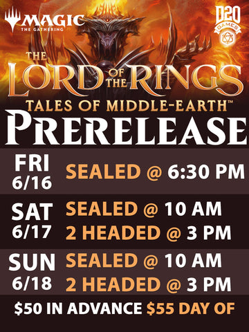 Sat 10  Prerelease Lord of the Rings  ticket - Sat, 17 2023