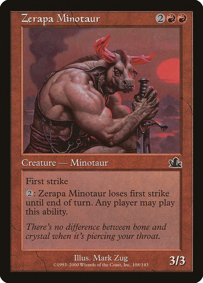 Zerapa Minotaur [Prophecy] | D20 Games
